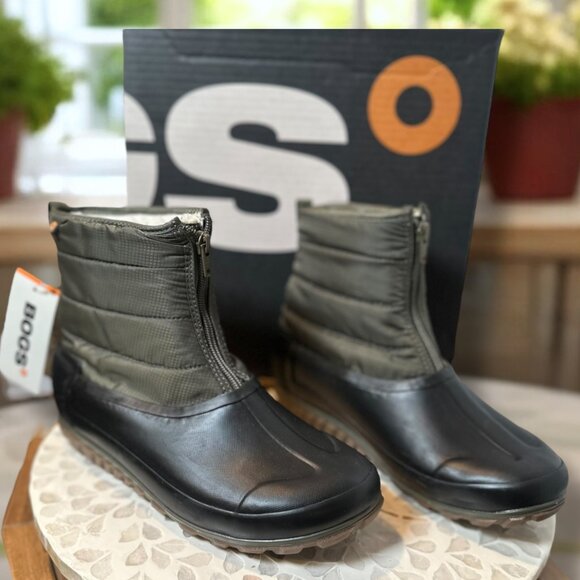 BOGS Classic Casual Winter Zip Women’s Waterproof Ankle Boot Olive/Black Size 9 - Picture 6 of 10